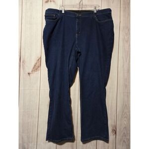 Riders by Lee Womens 24W M Straight Leg Dark Wash Comfort Waist Jeans